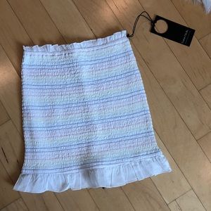 Privacy please rainbow mini skirt